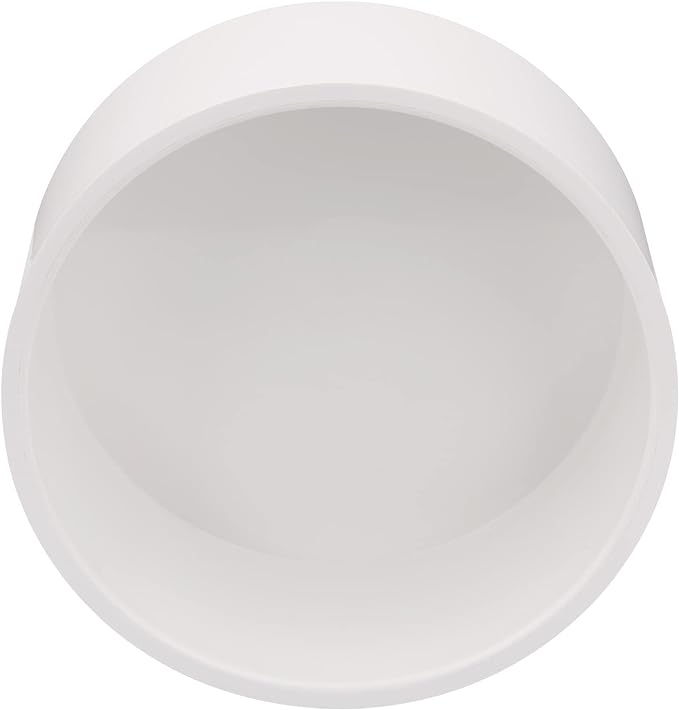 6" PVC Pipe End Cap Fitting Schedule 40 Furniture Grade PVC Pipe End Cap Plug Adapter, White 6" PVC Pipe Plug Socket Fittings for Build PVC Furniture DIY Garden Shelf