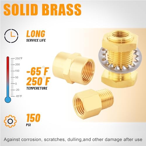 92PCS Brass Pipe Fittings Assortment Kit,1/8" 1/4" 3/8" 1/2" NPT