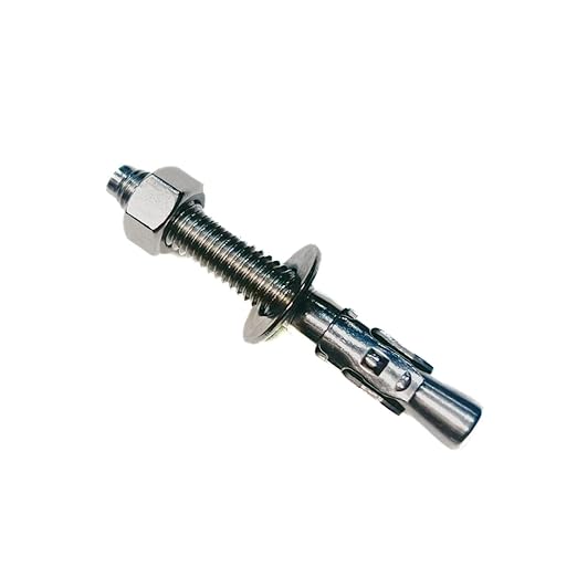 Wedge Anchors – Heavy-Duty 304 Stainless Steel Expansion Bolts for Concrete & Masonry, Rust-Resistant & Durable - 3/8" X 3" - 50 Pack