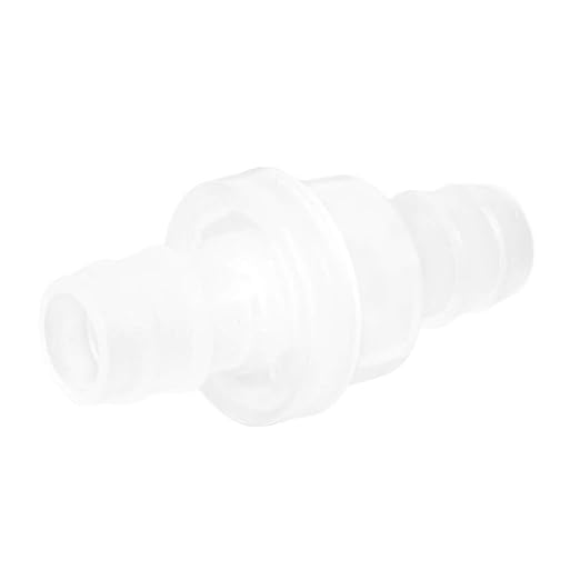 JoyTube 5 Packs Check Valve 1/2” (12MM) One-Way PVDF Plastic Hose Barb for Liquid Air