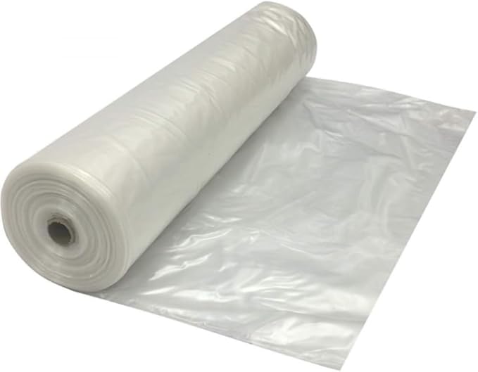 Farm Plastic Supply - Protective Clear Overwintering Plastic Film - Overwintering Film, 6 Mil Clear Plastic Film, Greenhouse Plastic, Durable Plastic Sheeting (6 Mil 10' x 100')