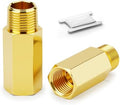 2PCS Brass Pipe Fitting, 1" NPT Male x 1" NPT Female Nipple, 2" Length for water/oil/air/fuel