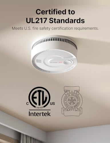 X-Sense Interconnected Smoke Detector, 10-Year Battery, SD20-W, 3-Pack