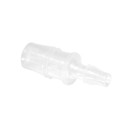 Quickun Plastic Hose Barb Reducer Fitting 3/8" to 3/16" Barbed Reducing Union Adapter Splicer Mender Joint Fitting (Pack of 5)