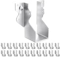 20 pcs 2x4 Joist Hanger,LU26 18 Gauge Double Shear Face Mount Joist Hanger,Hurricane Ties for Rafters Tie Brackets Great for Floor Deck and Ceiling Joists