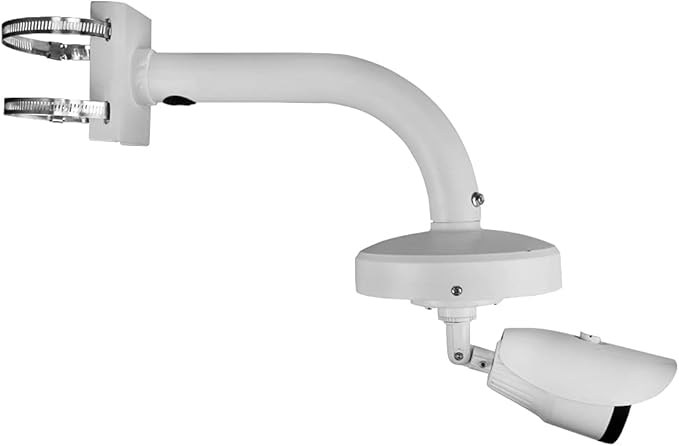 Dome Camera Universal Heavy-Duty Outdoor Security Camera Pole Mount Bracket Universal Security Camera CCTV Security Camera Mount Bracket (1 Pack)(30mm-200mm)