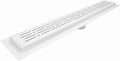 SereneDrains 304 Stainless Steel Linear Shower Drain 16 Inch Matte White Shower Drain Kit for Tile Floor Long Hair Catcher Strainer Grate Cover Bathroom (Matte White, 16 Inch)