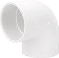 3 Inch 90 Degree Elbow 2 Way Right Angle PVC Pipe Fitting, Furniture Build Grade SCH40 (Socket x Socket) 3" PVC Fitting Connectors for DIY Shelf Garden Support Structure
