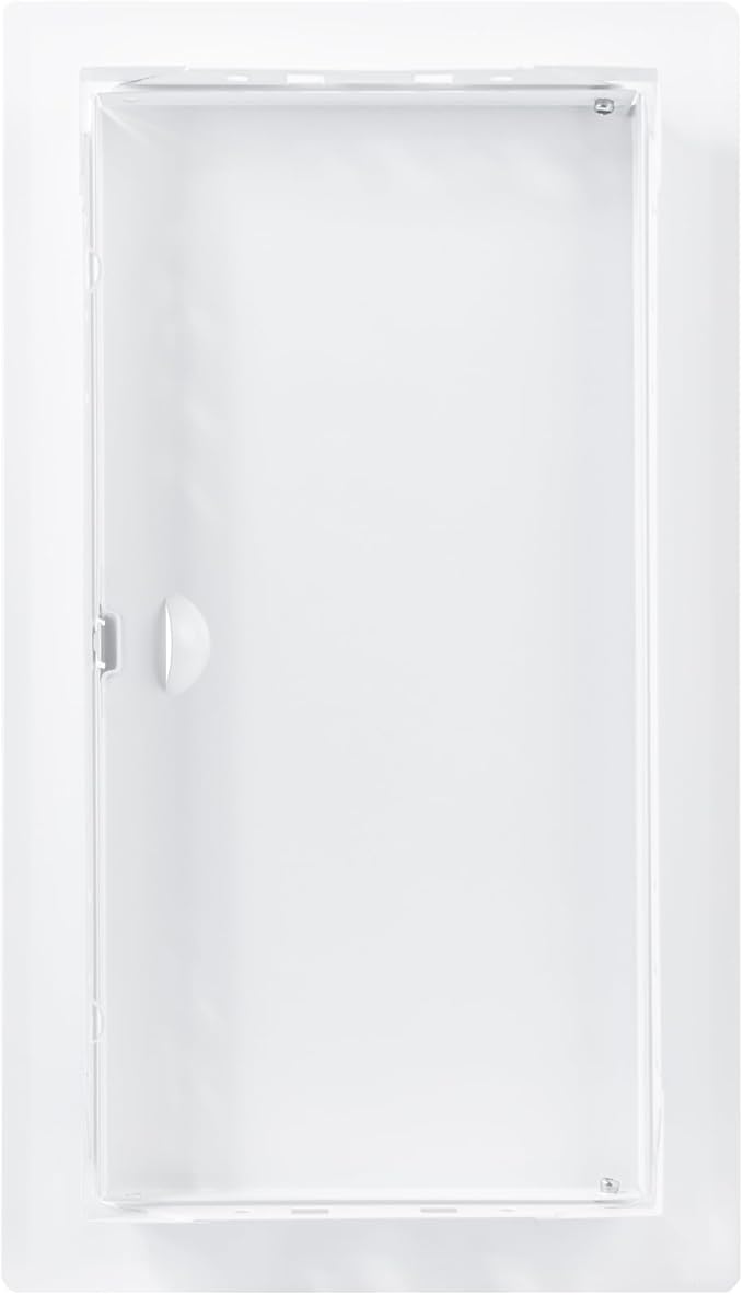 6x12 Inch White Access Panel – Metal Rectangular Wall & Ceiling Access Door for Plumbing Electrical HVAC – Easy Install Indoor Panel for Drywall, Home Improvement and Maintenance