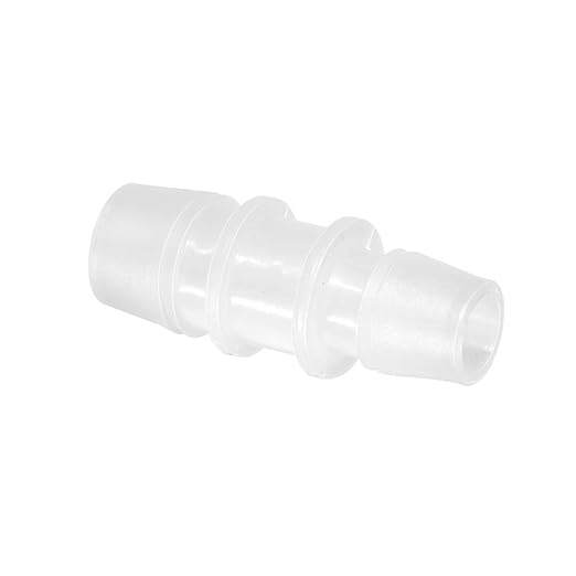 Quickun Plastic Hose Barb Reducer Fitting 3/4" to 5/8" Barbed Reducing Union Adapter Splicer Mender Joint Fitting (Pack of 2)
