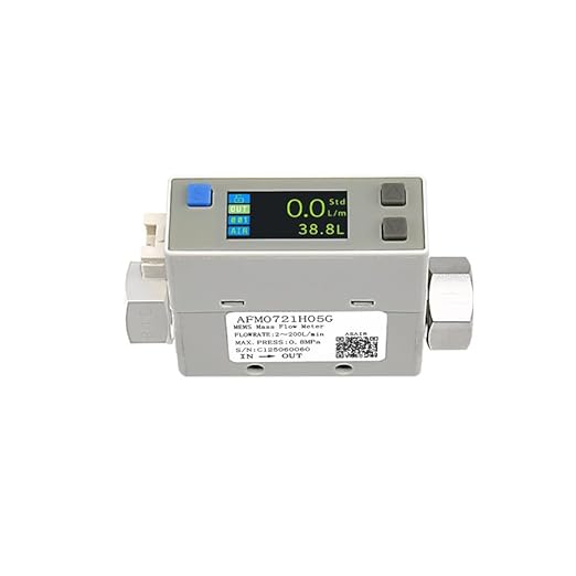 AFM07 Aerothermal Mass Flow Meter Compressed air Nitrogen Oxygen 2-200L/min High Accuracy High Stability and Convenient Operation