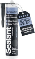 Hemway Construction Anthracite Dark Gray Sealant & Adhesive - 300ml 1 Pack