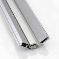 1 Pcs 83" Heavy Duty Continuous Geared Door Hinge, Full Surface Anodized Aluminum Continuous Y Hinge, Center Pivot Hinge, for Any Residential or Commercial Door, Silver