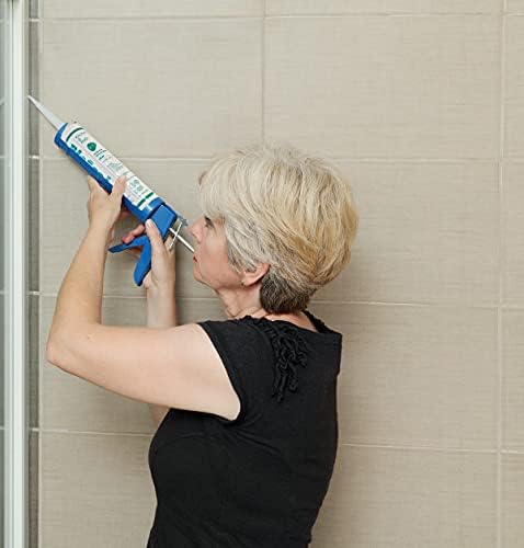 Clear BioSeal 100% Silicone Sealant Caulk Kitchen and Bath Grade, Waterproof and No Odor No Color Change 10.1 Ounce Cartridge, 50 Clear Tubes Set / 2 Boxes