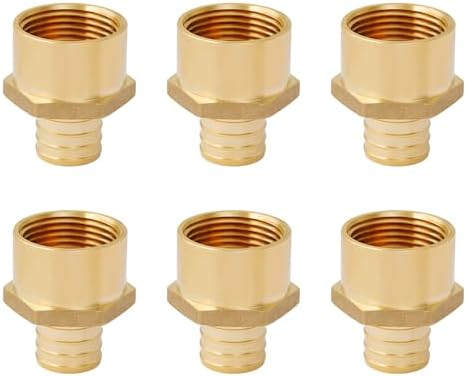 SUNGATOR 6-Pack 1" PEX to 1" Female NPT Adapter Fittings