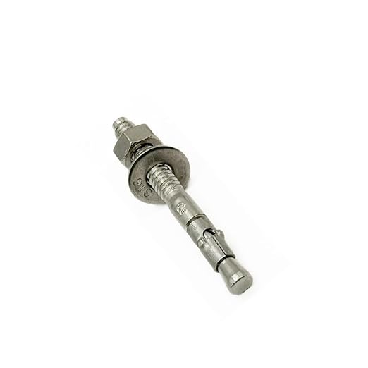 Premium 316 Stainless Steel Wedge Anchor, 3/8"-16 X 2-3/4" – Heavy Duty Corrosion Resistant Fastener for Concrete and Masonry Applications 10 Pack