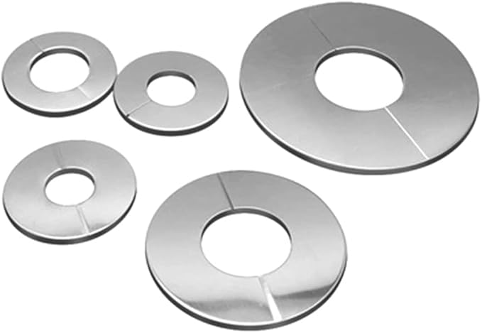 Wall Split Flange Stainless Steel Round Escutcheon Plate Water Pipe Wall Covers Fit For Kitchen Faucets Sinks Toilets Round Escutcheon Plate