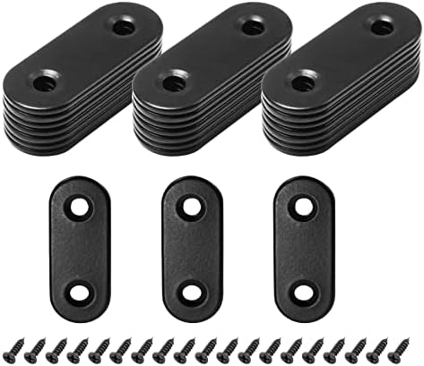 24 Sets 1.5 Inch Stainless Steel Flat Plate Straight Bracket