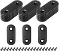 24 Sets 1.5 Inch Stainless Steel Flat Plate Straight Bracket