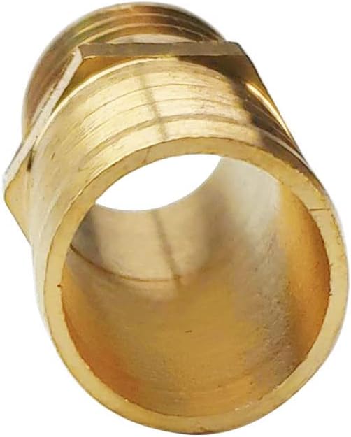 10PCs 5/8" Brass Hose Barb Fitting Straight Shape Barbed Splicer Mender Union Fitting for Oil Water Air