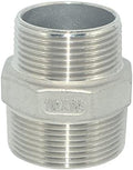 1-1/2" x 1-1/4" Male Threaded Reducing Nipple Fitting/Adapter,Stainless Steel SS304 NPT Pipe Hex Reducer