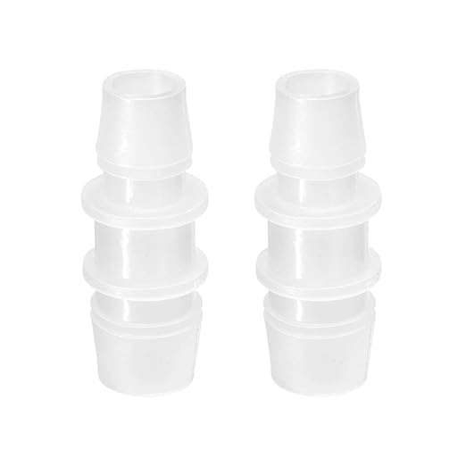 Quickun Plastic Hose Barb Reducer Fitting 3/4" to 5/8" Barbed Reducing Union Adapter Splicer Mender Joint Fitting (Pack of 2)