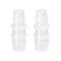 Quickun Plastic Hose Barb Reducer Fitting 3/4" to 5/8" Barbed Reducing Union Adapter Splicer Mender Joint Fitting (Pack of 2)