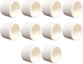 10 Pcs 1/2" White PVC Pipe End Cap Plug Adapter, 1/2" PVC End Cap Fittings for DIY Furniture Shelf Garden Support Structure