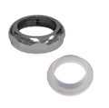 EZ-Fluid 1-1/2" Universal Brass Slip Joint Nut and Tailpiece Washer Gasket,Chrome for 3-1/2 Inch Kitchen Sink Strainer Drain Tubular (1)