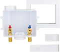 EFIELD Universal Washing Machine (Laundry) Outlet Box with Center Drain 1/2-inch Sweat (MIP) Inlet x 3/4 inch MHT Outlet Connection,(WM047)