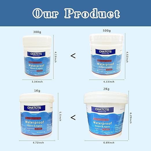 Waterproof Glue,Invisible Agent,Strong Waterproof Transparent Sealant,for Bathroom, Kitchen, Garden, Roofs, Walls (0.5, Kilograms)