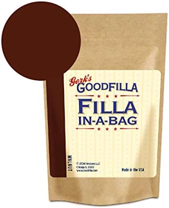 GoodFIlla Walnut, 4 oz, Wood and Grain Filler powder, Stainable, Paintable, Sandable, Versatile | Zero Waste