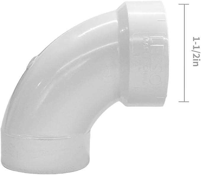 Adjustable White P Trap with Threaded Adapter Ring,1-1/2" Leak & Odor Proof Drain Kits for Bathroom/Kitchen/RV Sink Drain, easy install Clean p Trap