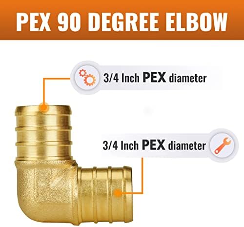 SUNGATOR 6-Pack 3/4" PEX 90 Degree Elbow