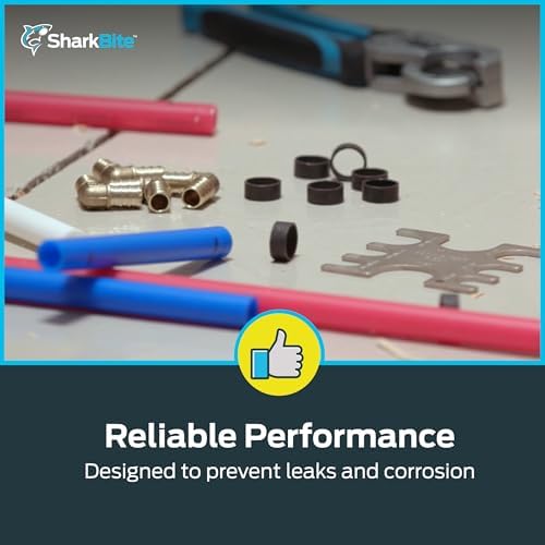 SharkBite 1/2 Inch Crimp Female Adapter, Pack of 10, Brass Plumbing Fitting, PEX Pipe, Copper, UC072LFA10