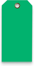 Tags 4 Less 15 Mil Waterproof Plastic Tags, Pack of 100 – 4” x 8” Heavy Duty Plastic Tags for Labeling, Outdoor Tagging, Equipment Labeling, Luggage, Valves & More (Dark Green)