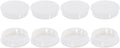 uxcell 8Pcs Plastic Hole Plugs, 45mm(1-3/4") Flush Type Panel Plugs, Round Snap Knockout Locking Plugs for Furniture Insert End Caps Panels, White