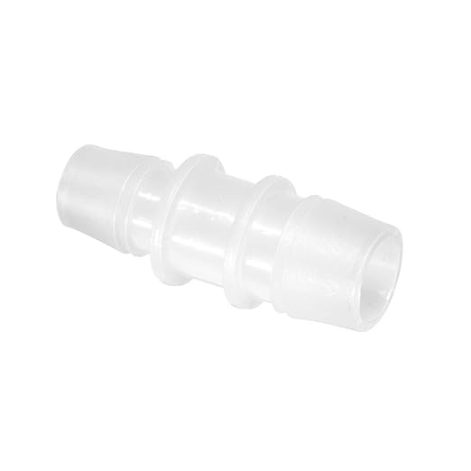 Quickun Plastic Hose Barb Reducer Fitting 3/4" to 5/8" Barbed Reducing Union Adapter Splicer Mender Joint Fitting (Pack of 5)