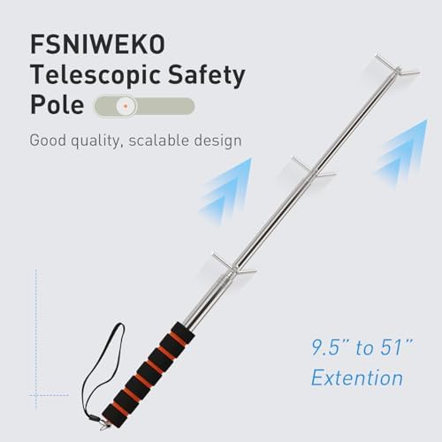 Smoke Detector Tester Pole - Smoke Detector and Emergency Exit Light Extendable Pole Tester - Emergency Light Testing Pole - Ensuring Safe and Efficient Testing of Life Safety Products,2 Pack