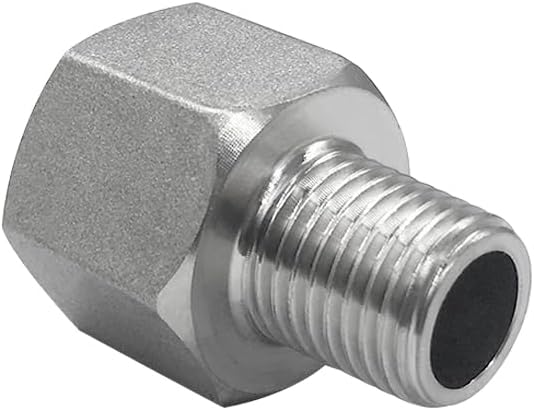 Stainless Steel Reducer Adapter 1/4" NPT Female x 1/4" NPT Male (Pack of 5)