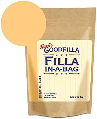 GoodFIlla Maple Beech Pine, 4 oz, Wood and Grain Filler powder, Stainable, Paintable, Sandable, Versatile | Zero Waste