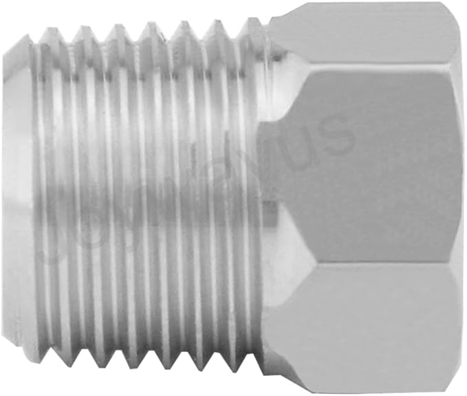 Joywayus 5Pcs Stainless Steel Outer Hex Thread Socket Pipe Plug Fitting 1/8" NPT Male