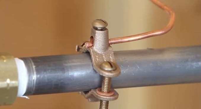 COREX 2-1/2" to 4" Bronze Water Pipe Ground Clamp - High Conductivity Grounding Clamp Conduit Fitting