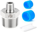 TAISHER 1PCS Forging of 304 Stainless Steel Reducer Hex Nipple, 1" NPT Male x 1/2" NPT Male Pipe Fitting
