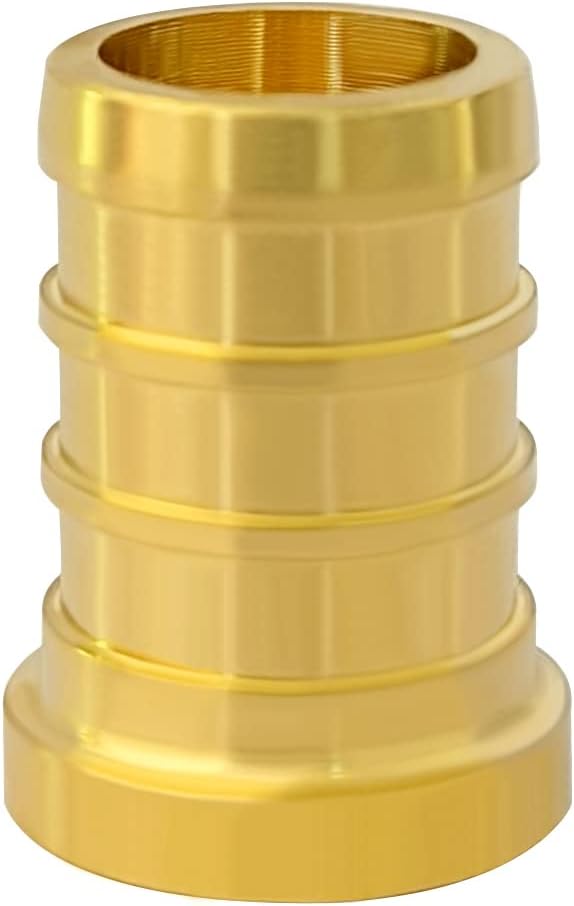 Hooshing 10PCS Pex Plugs 1/2 inch Pex Barb End Cap Brass Crimp Fittings
