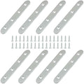 8 Pack 4 Inch Stainless Steel Flat Plate Straight Bracket