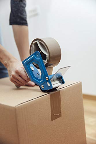 APQ 36 Rolls of Tan Carton Sealing Tape 2” x 110 Yards. Thickness 2 Mil 50 Micron Polypropylene Pressure Sensitive Tape for Packing, Shipping, Moving Boxes. Acrylic Adhesive. No Weathering, Yellowing.