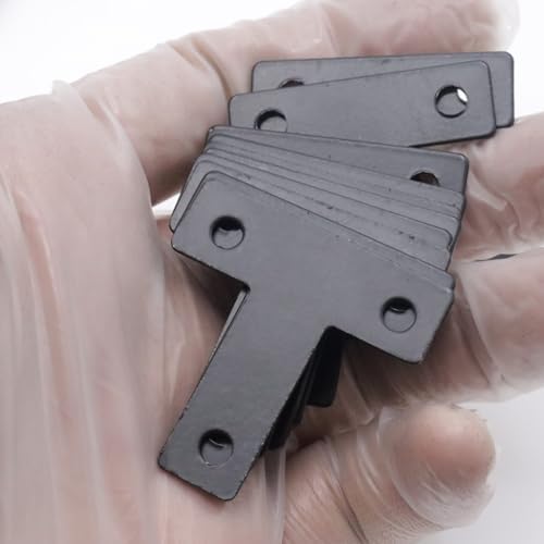 20-Pack Steel T-Shape Mending Plate Corner Brace 1.57 Inch for Wood