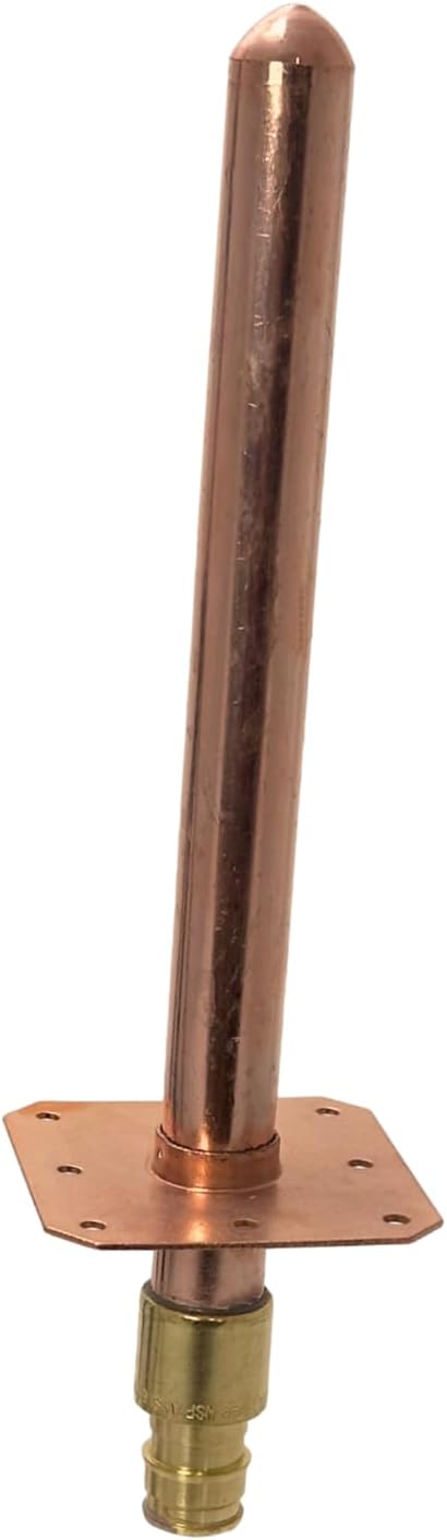 XFITTING 1/2 inch Pex A Expansion Stub Out Straight with Flange 4 inch x 8 inch, 30-5-6=25X, 25 Pieces
