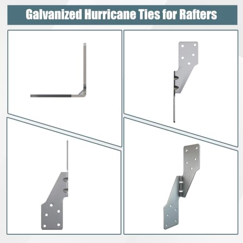 40 Pcs Right Size Galvanized Steel Hurricane Straps Tie Brackets|
